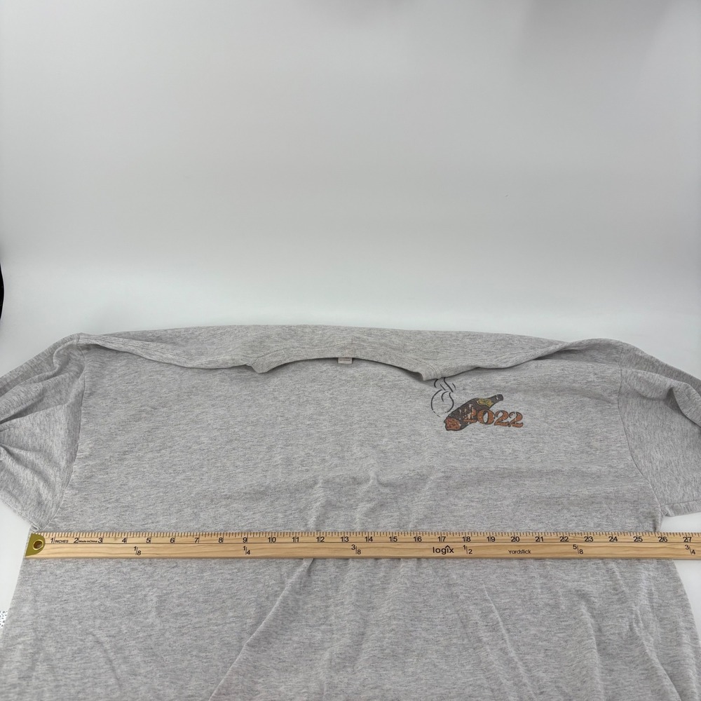 Jerzees Mens Long Sleeve T-Shirt 3XL Gray Third Saturday In October 2022 Rivals - Picture 4 of 10